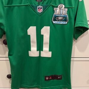 Nike Green Wentz Philadelphia Eagles Super Bowl Champions Women's Jersey